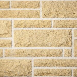 Buff Spanish Pitch Faced Walling